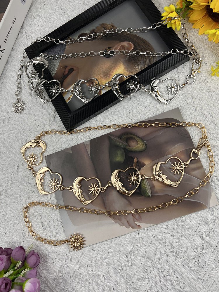 love metal waist chain for women