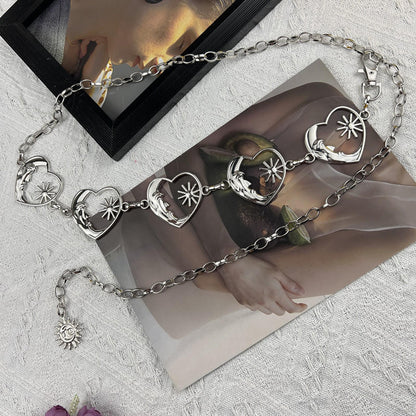 love metal waist chain for women