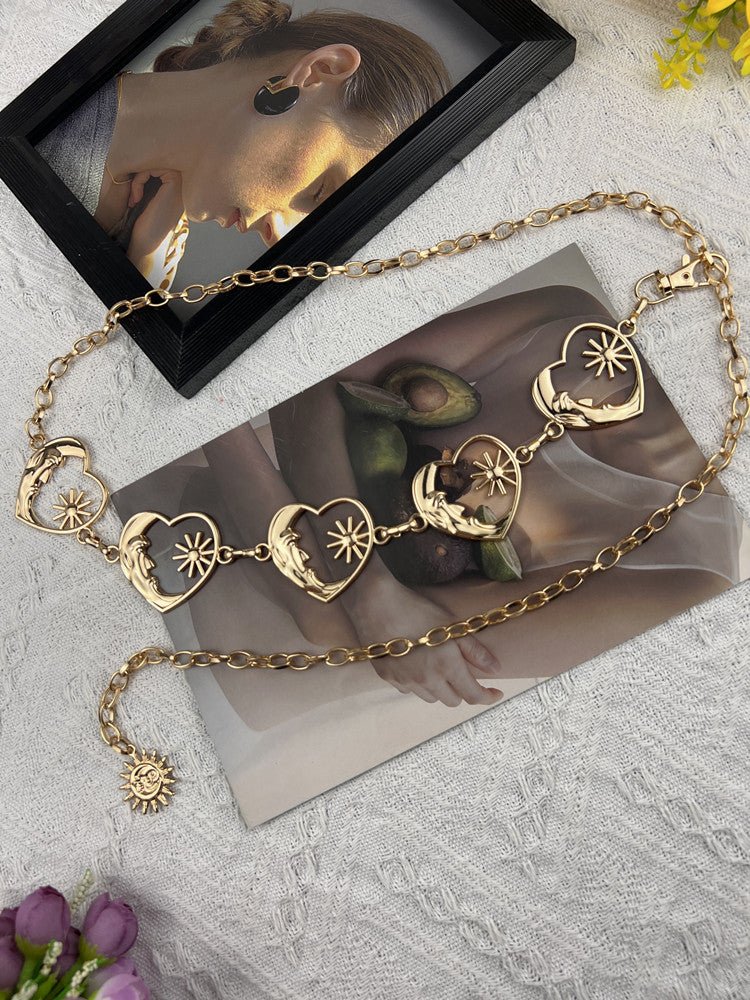 love metal waist chain for women