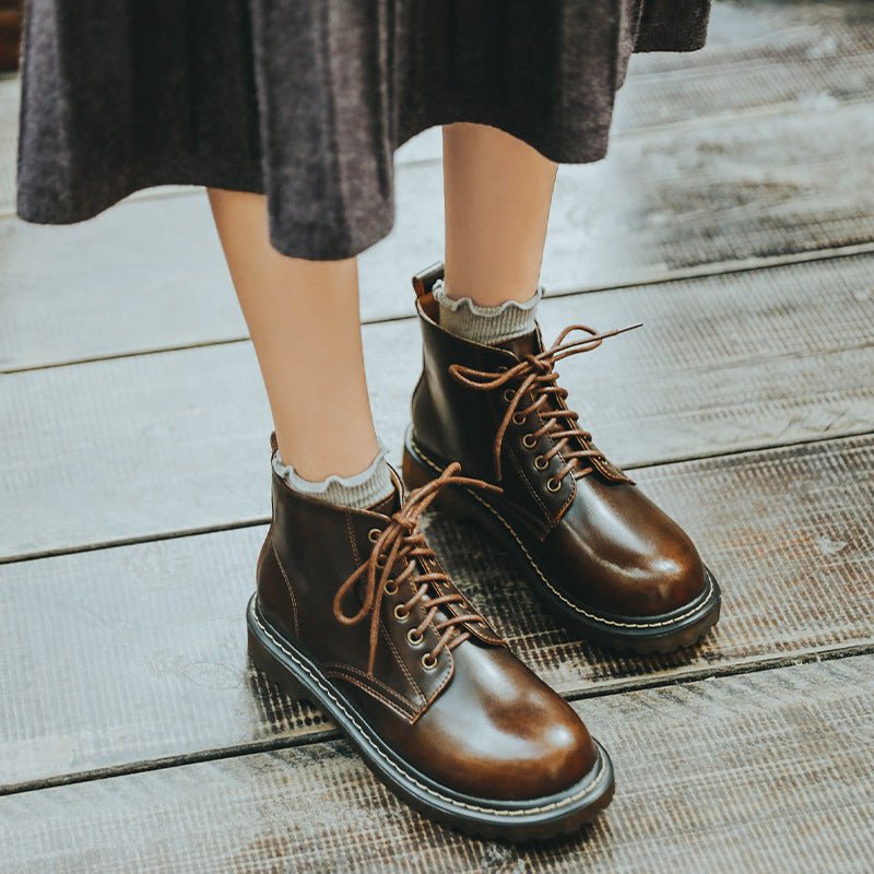 Martin Boots Women Belt Short Boots Women High Top Women - Country Nurse