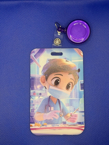 Retractable ID Badge Holder - Country Nurse