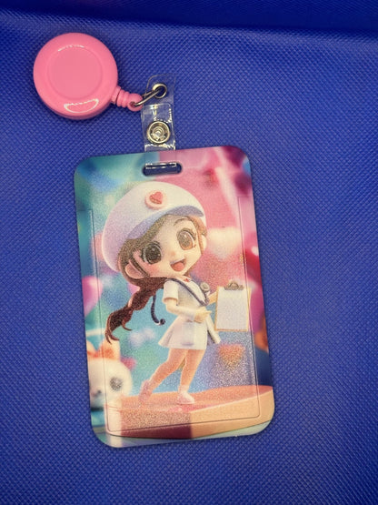 Retractable ID Badge Holder - Country Nurse