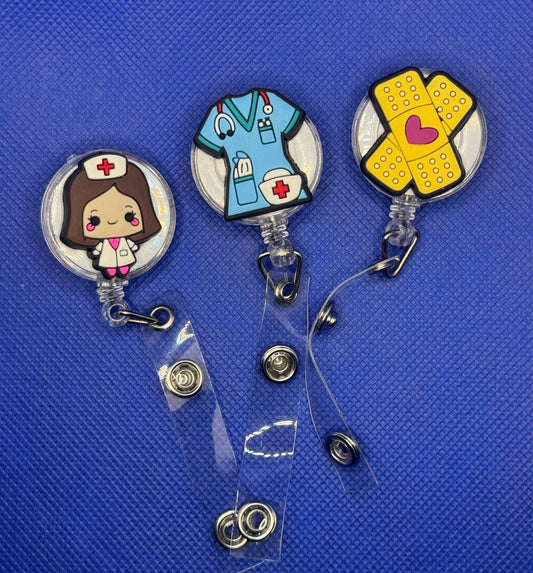 Retractable Id Badge Holder - Country Nurse