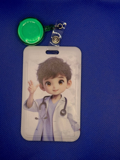 Retractable ID Badge Holder - Country Nurse