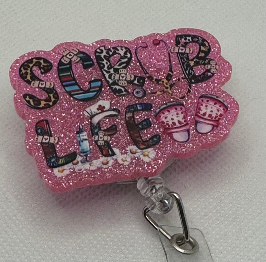 Retractable ID Badge Holder - Country Nurse