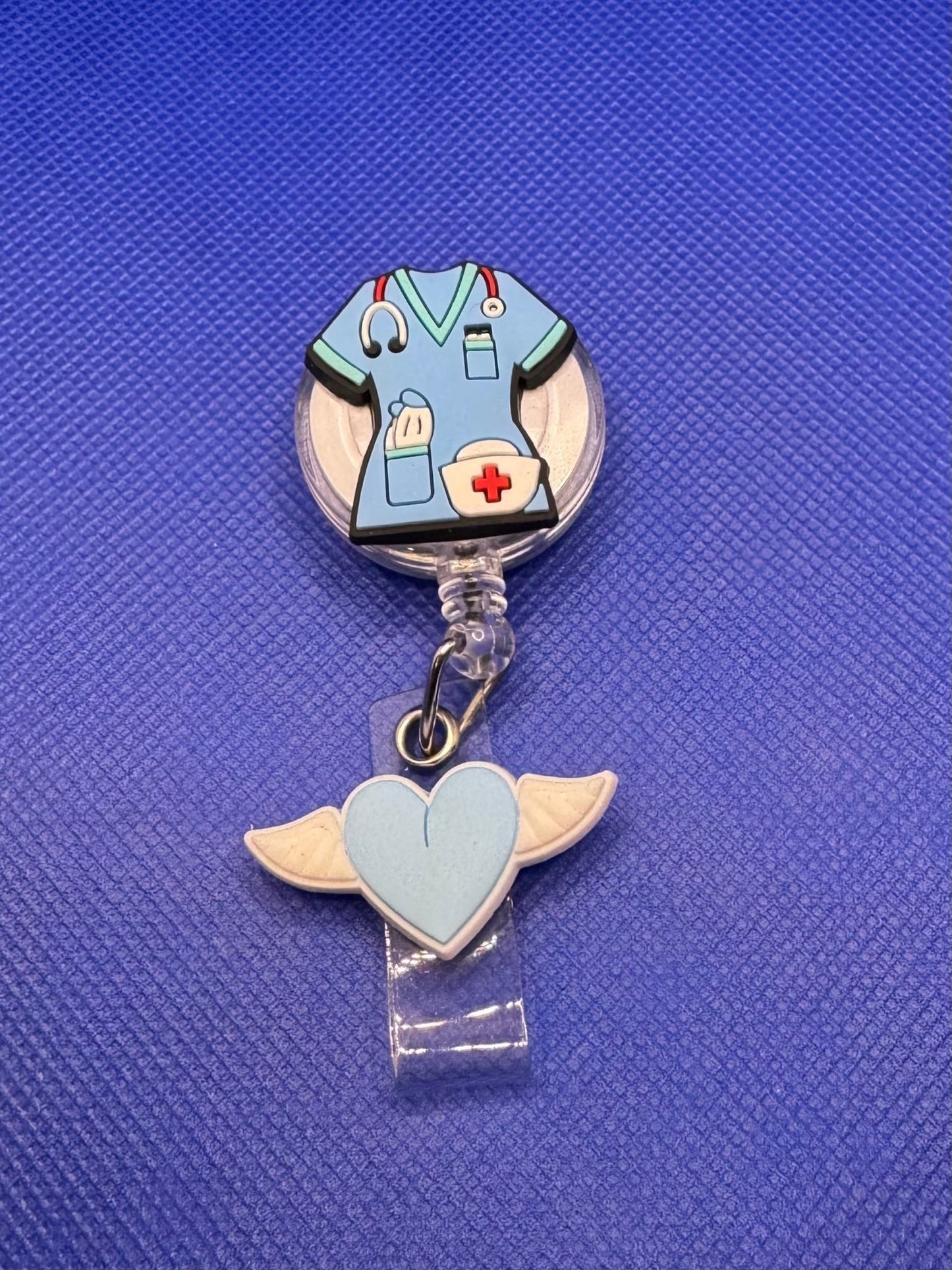 Retractable ID Badge Holder - Country Nurse