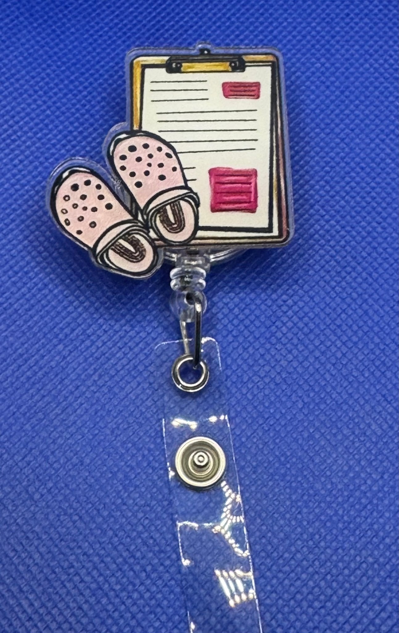 Retractable ID Badge Holder - Country Nurse