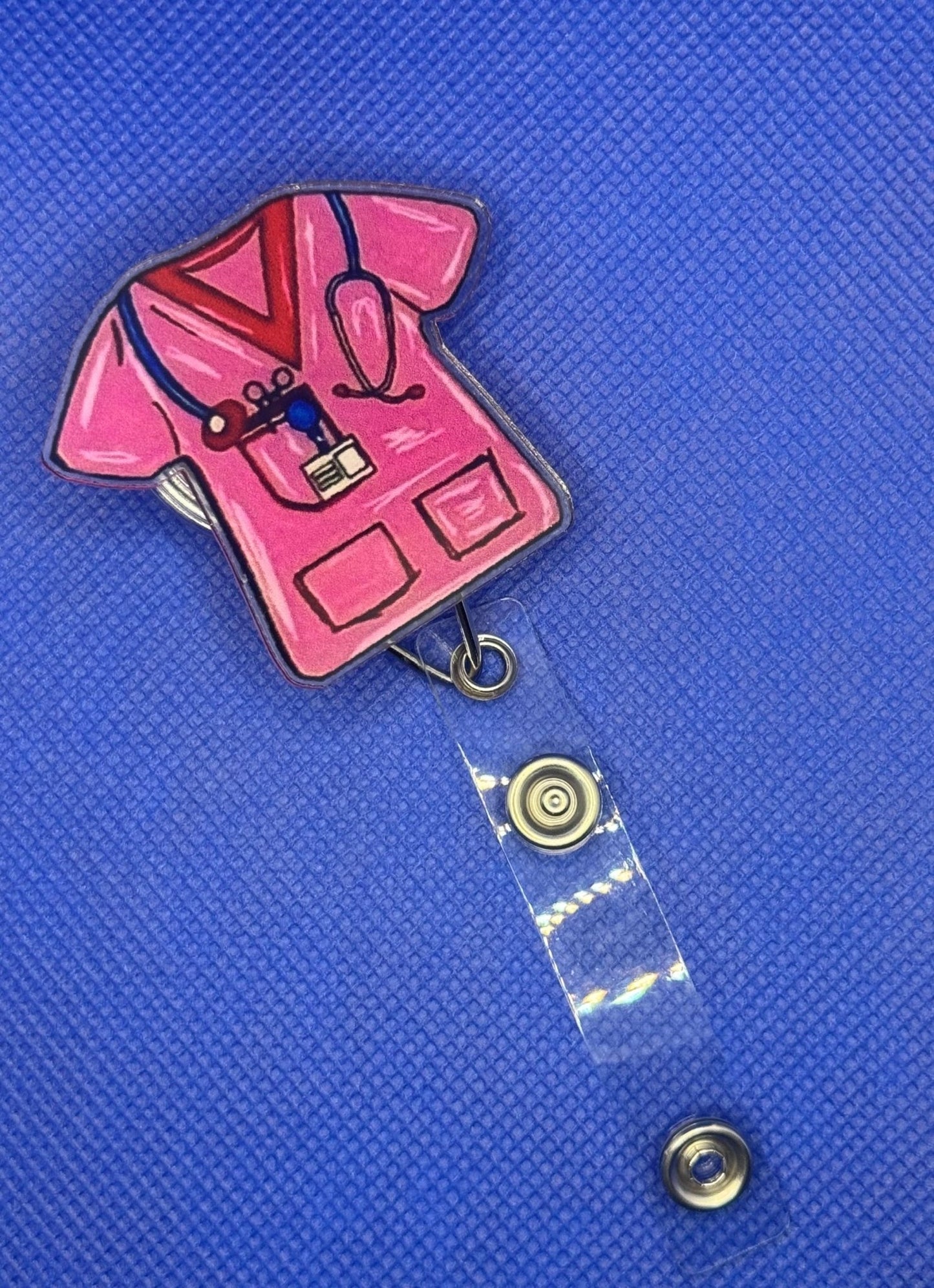 Retractable ID Badge Holder - Country Nurse