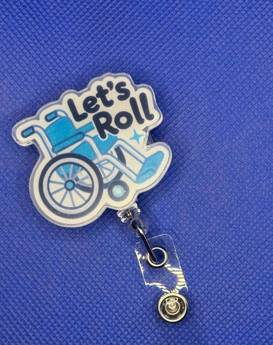 Retractable ID Badge Holder - Country Nurse