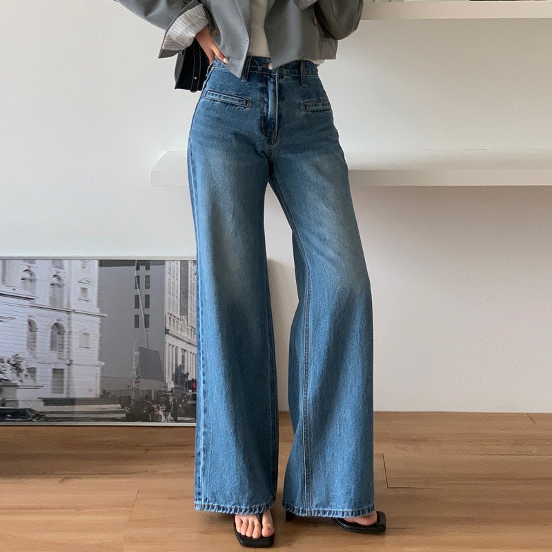 Retro High Waist Slimming Jeans Women - Country Nurse