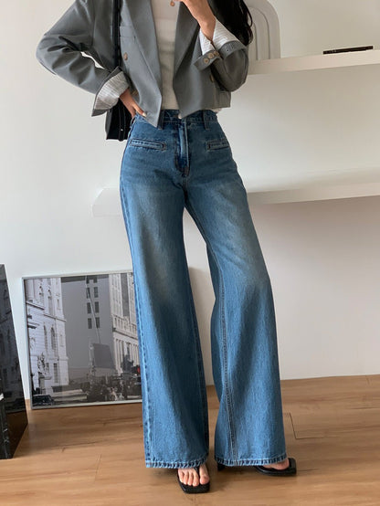 Retro High Waist Slimming Jeans Women - Country Nurse