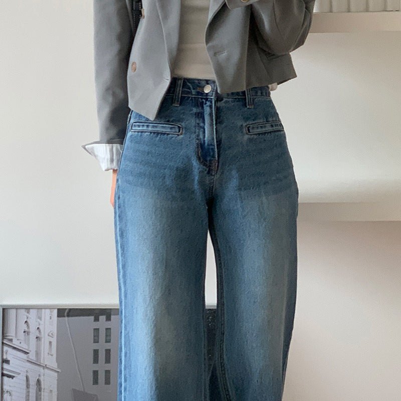Retro High Waist Slimming Jeans Women - Country Nurse