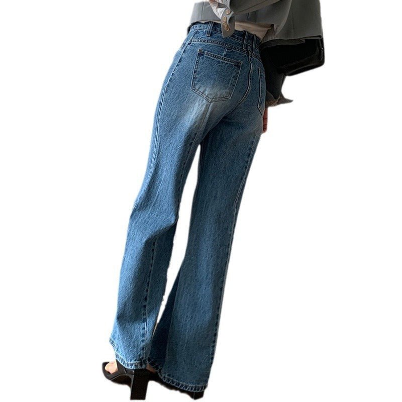 Retro High Waist Slimming Jeans Women - Country Nurse