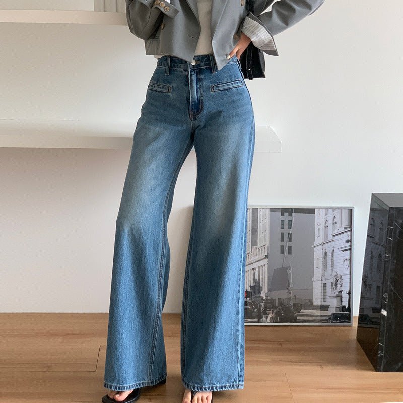 Retro High Waist Slimming Jeans Women - Country Nurse