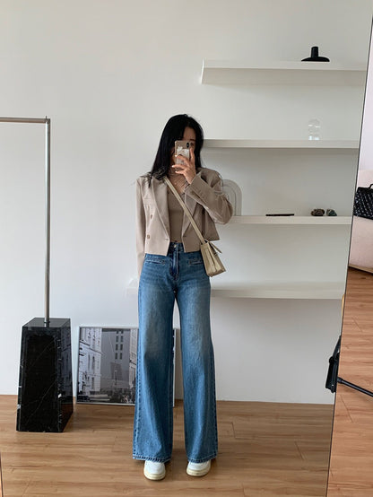 Retro High Waist Slimming Jeans Women - Country Nurse