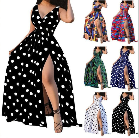 Sexy Dresses Women Party Ladies Belt Plus Size Forked Club Dresses - Country Nurse