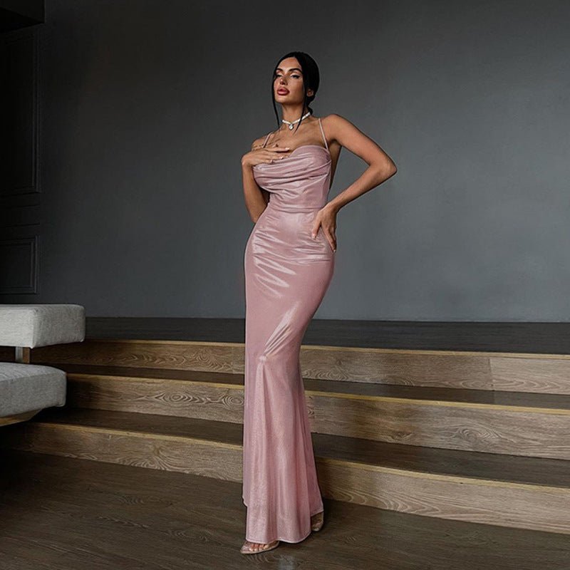 Slim Fit Camisole Gown Dress Women - Country Nurse
