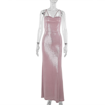 Slim Fit Camisole Gown Dress Women - Country Nurse