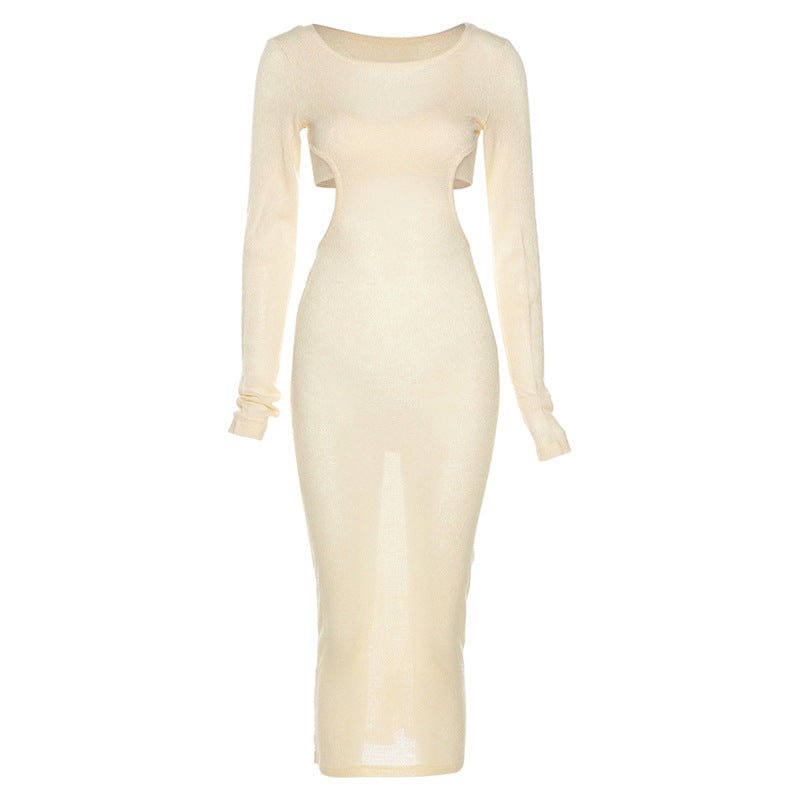 Small Vest Round Neck Long Sleeve Dress Two - piece Women - Country Nurse