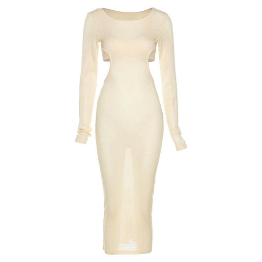 Small Vest Round Neck Long Sleeve Dress Two - piece Women - Country Nurse