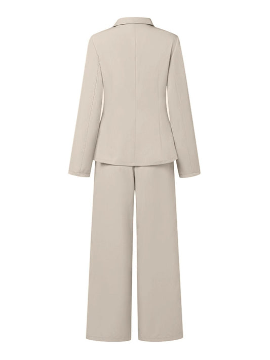 Solid Color Elegant Belted Suit For Women - Country Nurse