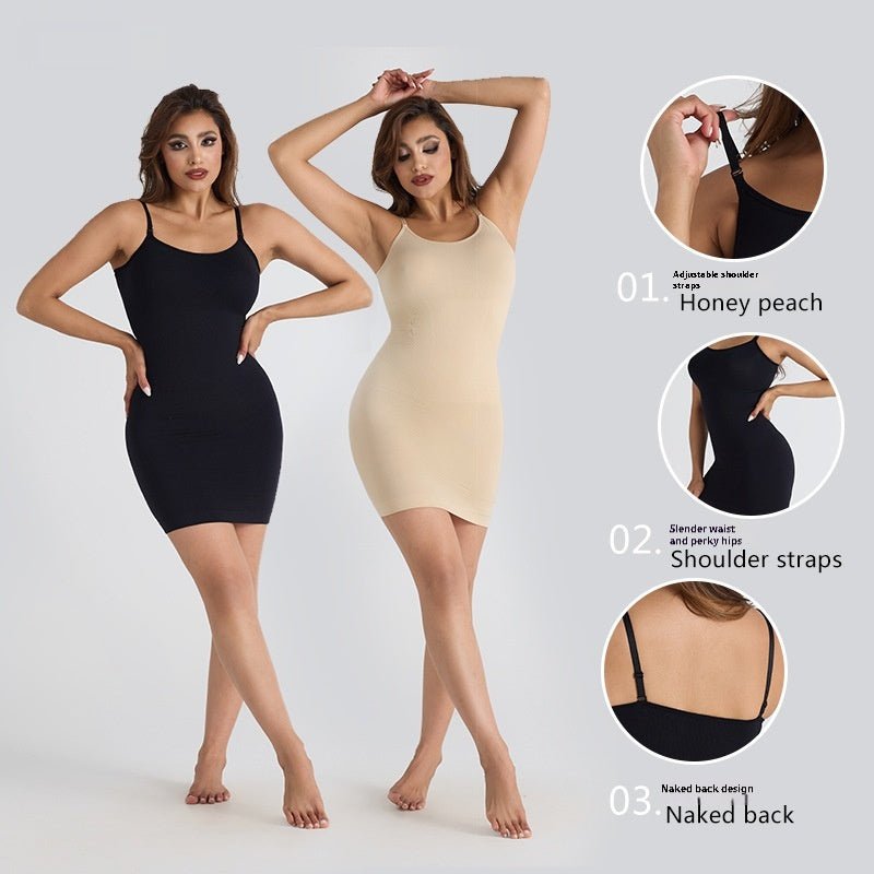 Solid Color Yoga Seamless Belly Shaping Plus Size Dress Women - Country Nurse