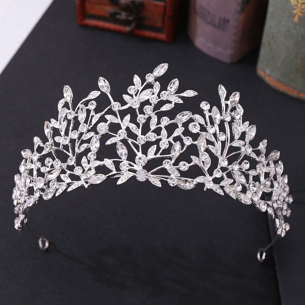 vintage rhinestone crown headband