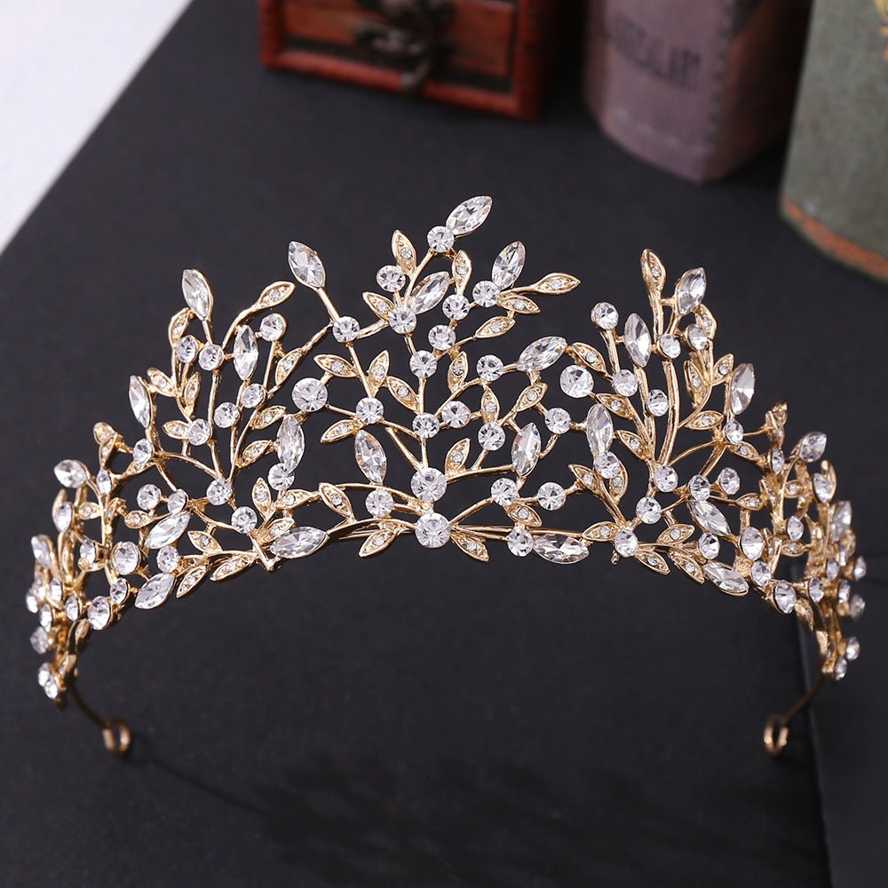 vintage rhinestone crown headband