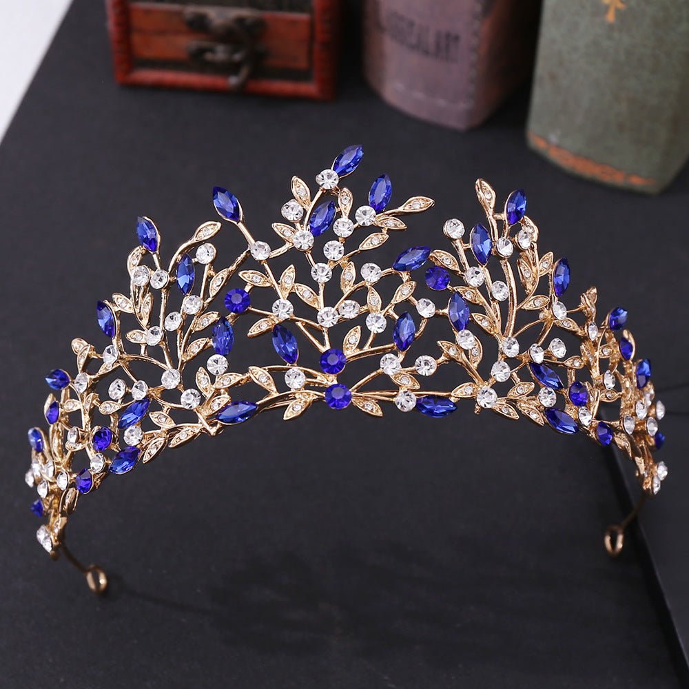 vintage rhinestone crown headband