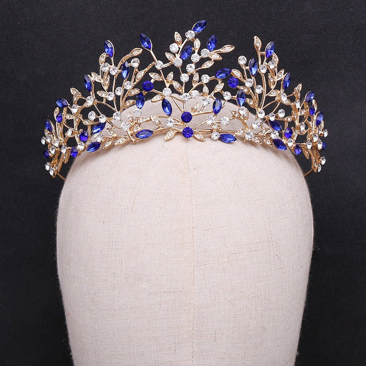 vintage rhinestone crown headband