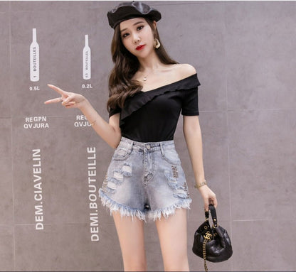 Women Jeans Shorts - Country Nurse