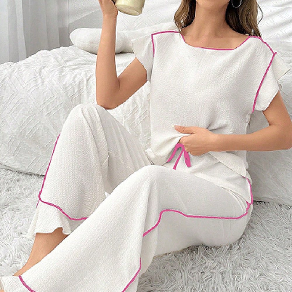 Women's Comfortable Crew - neck Pajama Set - Country Nurse