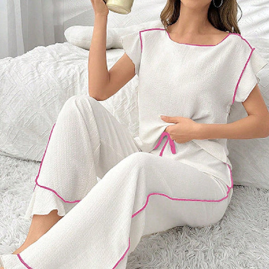 Women's Comfortable Crew - neck Pajama Set - Country Nurse