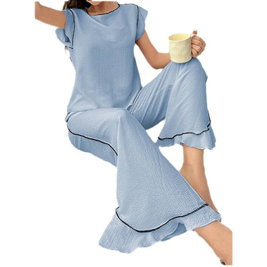 Women's Comfortable Crew - neck Pajama Set - Country Nurse