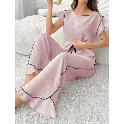 Women's Comfortable Crew - neck Pajama Set - Country Nurse