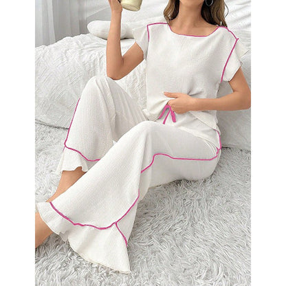 Women's Comfortable Crew - neck Pajama Set - Country Nurse