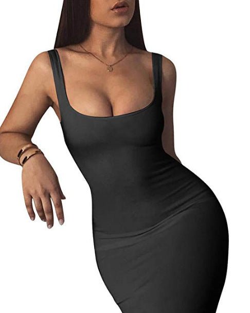 Womens Sexy Bodycon Tank Dress Sleeveless - Country Nurse