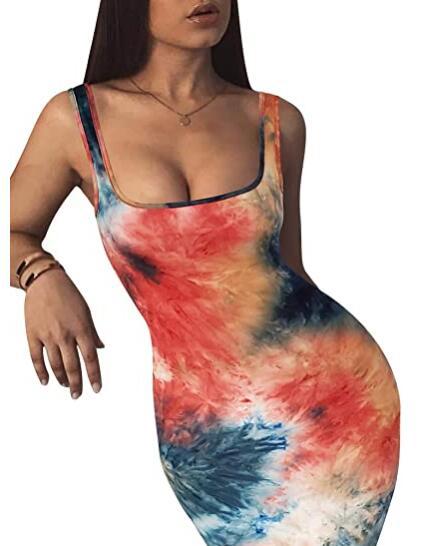Womens Sexy Bodycon Tank Dress Sleeveless - Country Nurse