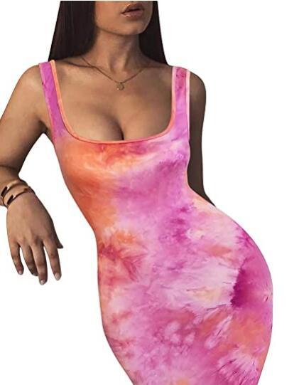 Womens Sexy Bodycon Tank Dress Sleeveless - Country Nurse