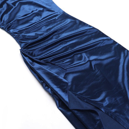 YL24531 Satin Sexy Slit Camisole Gown Dress Women - Country Nurse